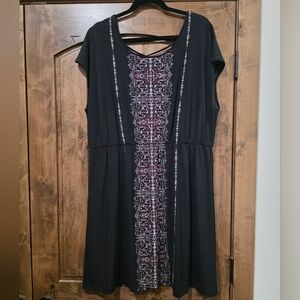 Maurices Black Patterned Dress